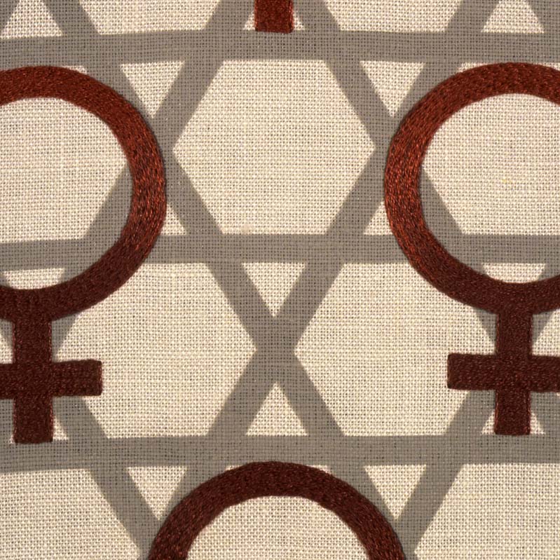 Female symbols on canvas