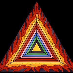 Bright triangle representing Holocaust